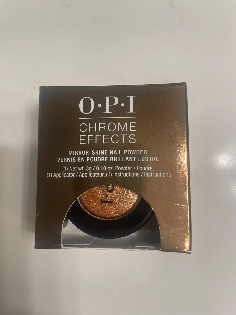 OPI Chrome Effects Mirror-Shine Nail Powder - Copper Bronze